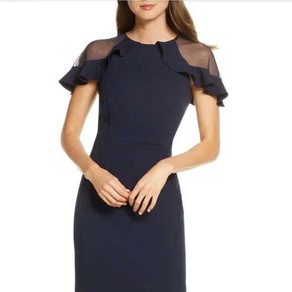 sheer ruffle shoulder cocktail dress Off The Shoulder Ruffle Lavender Sheer Homecoming Dress